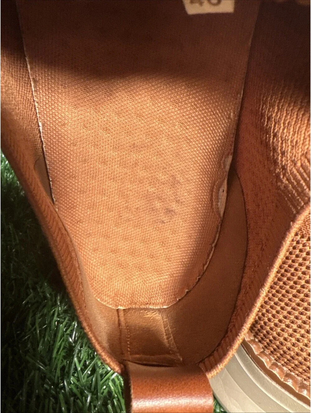Men’s Brown Oxford Breathable Mesh Walking Business Casual Size 12
